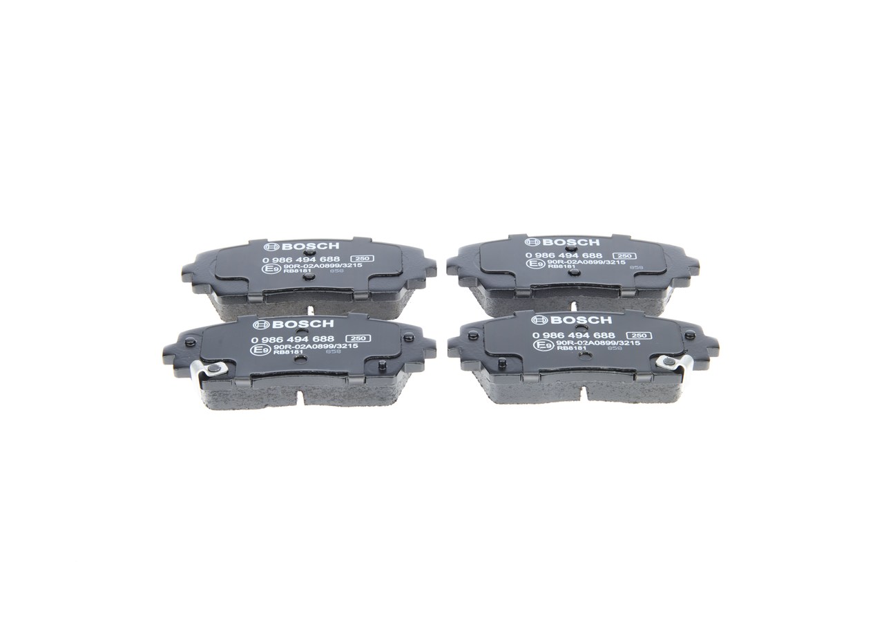 Brake Pad Set, disc brake - 0 986 494 688 BOSCH