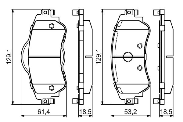 Kit pastiglie freno, Freno a disco - 0 986 494 690 BOSCH
