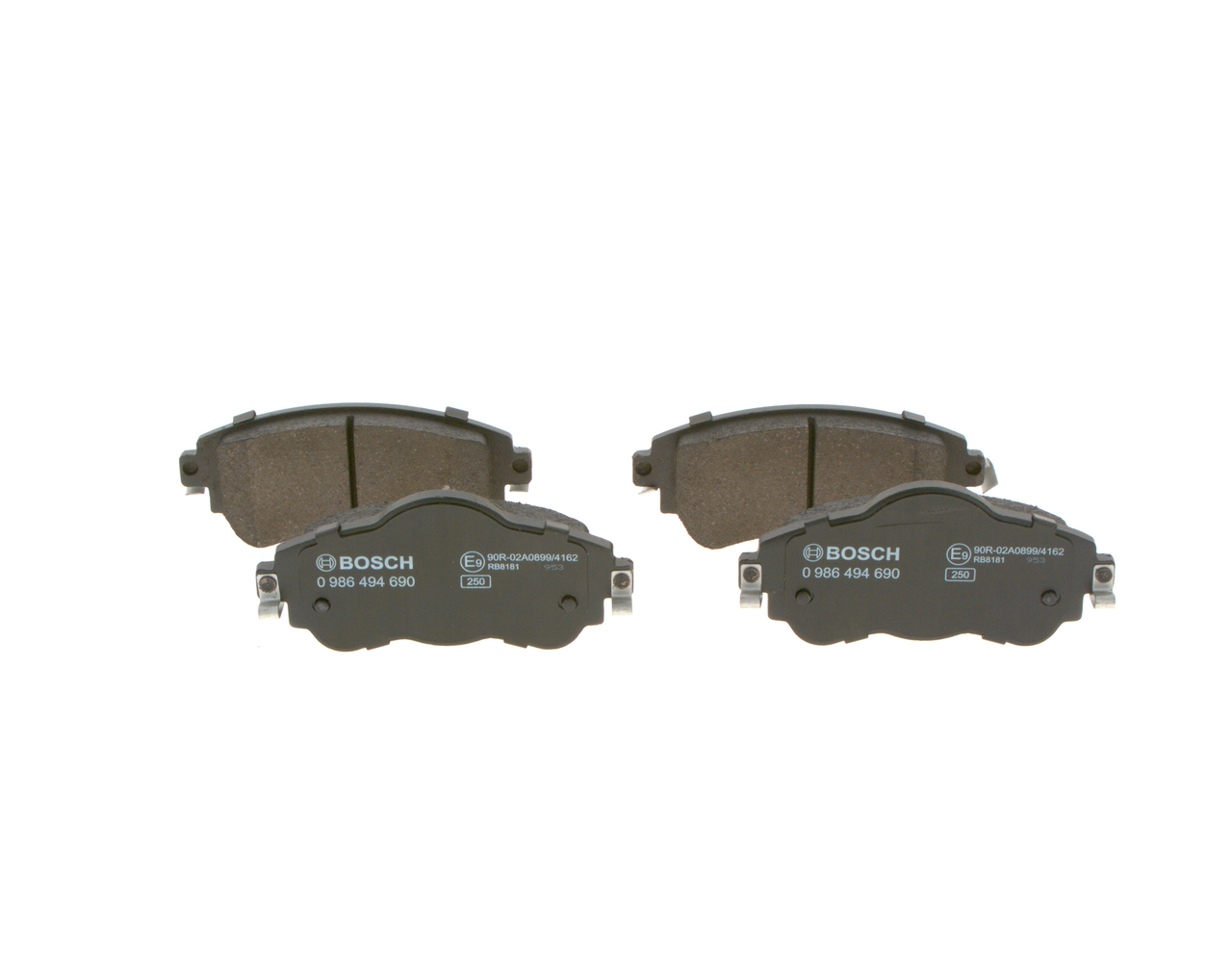 Kit pastiglie freno, Freno a disco - 0 986 494 690 BOSCH