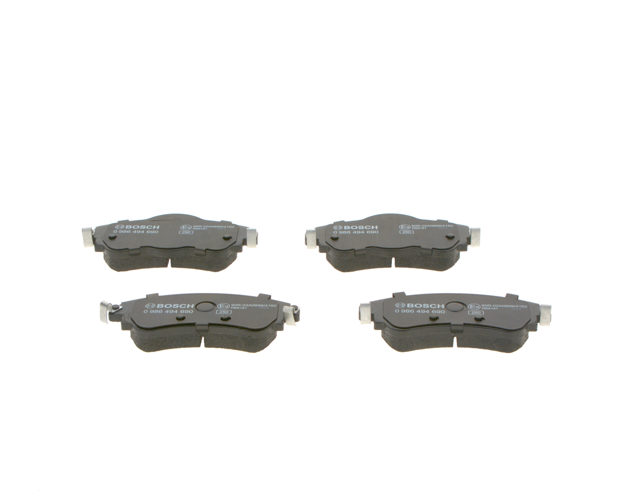 Kit pastiglie freno, Freno a disco - 0 986 494 690 BOSCH