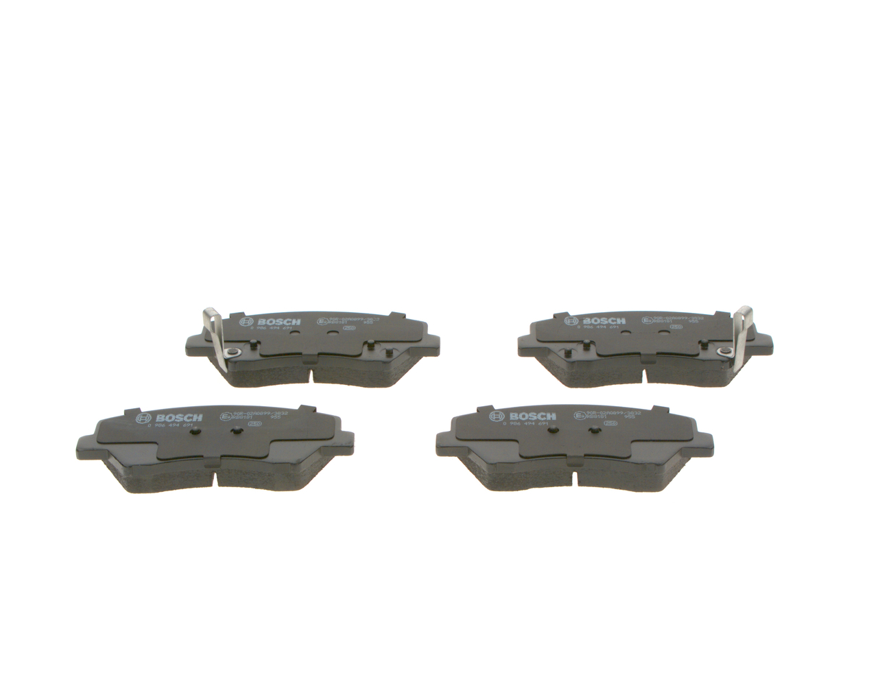 Brake Pad Set, disc brake - 0 986 494 691 BOSCH