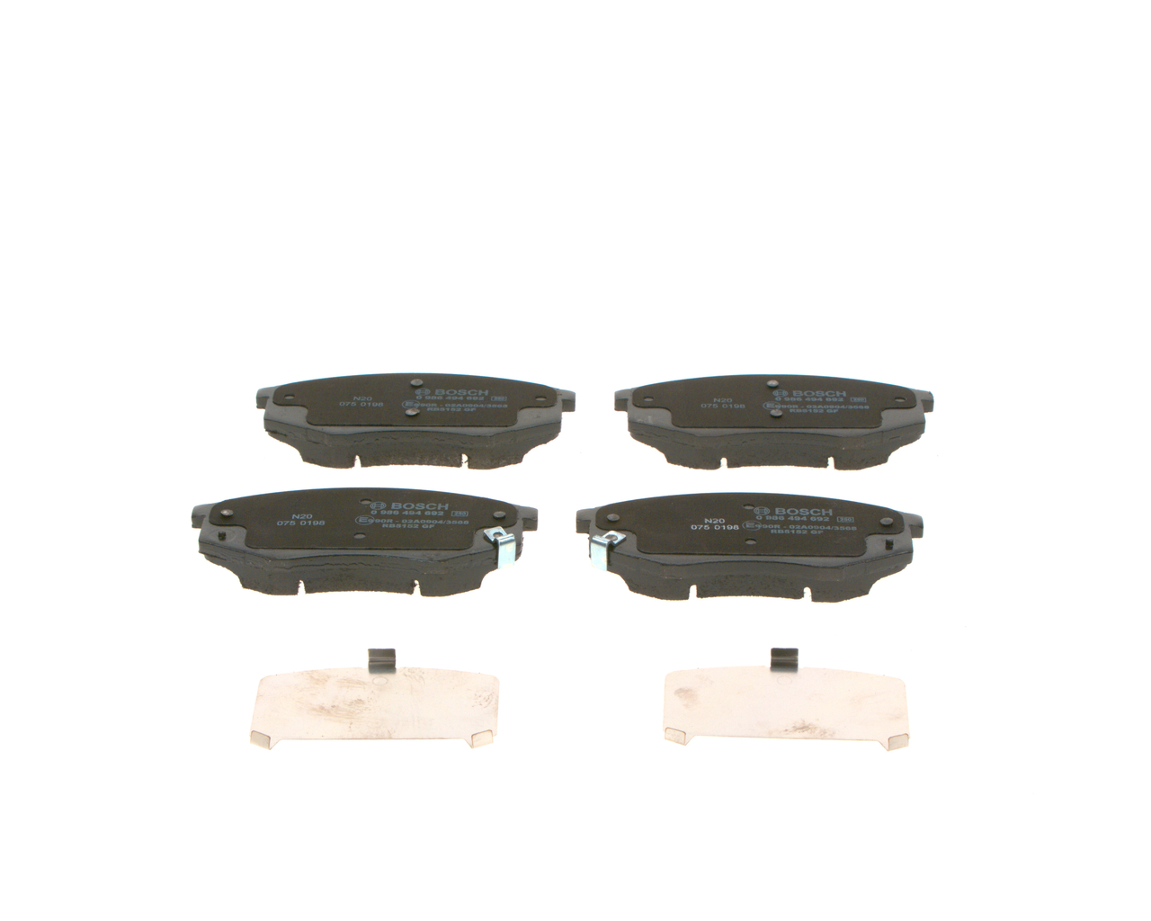Brake Pad Set, disc brake - 0 986 494 692 BOSCH