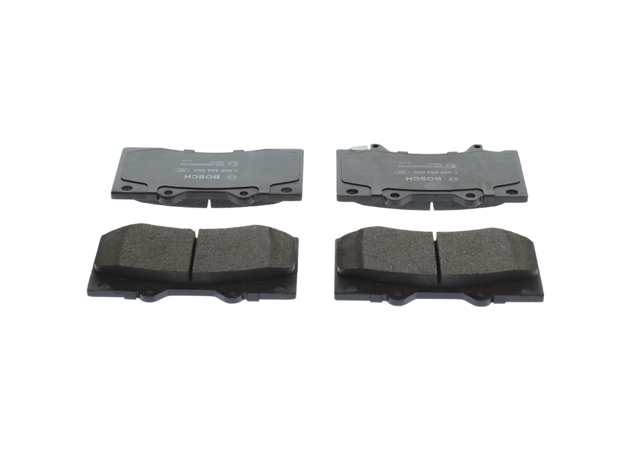 Brake Pad Set, disc brake - 0 986 494 693 BOSCH