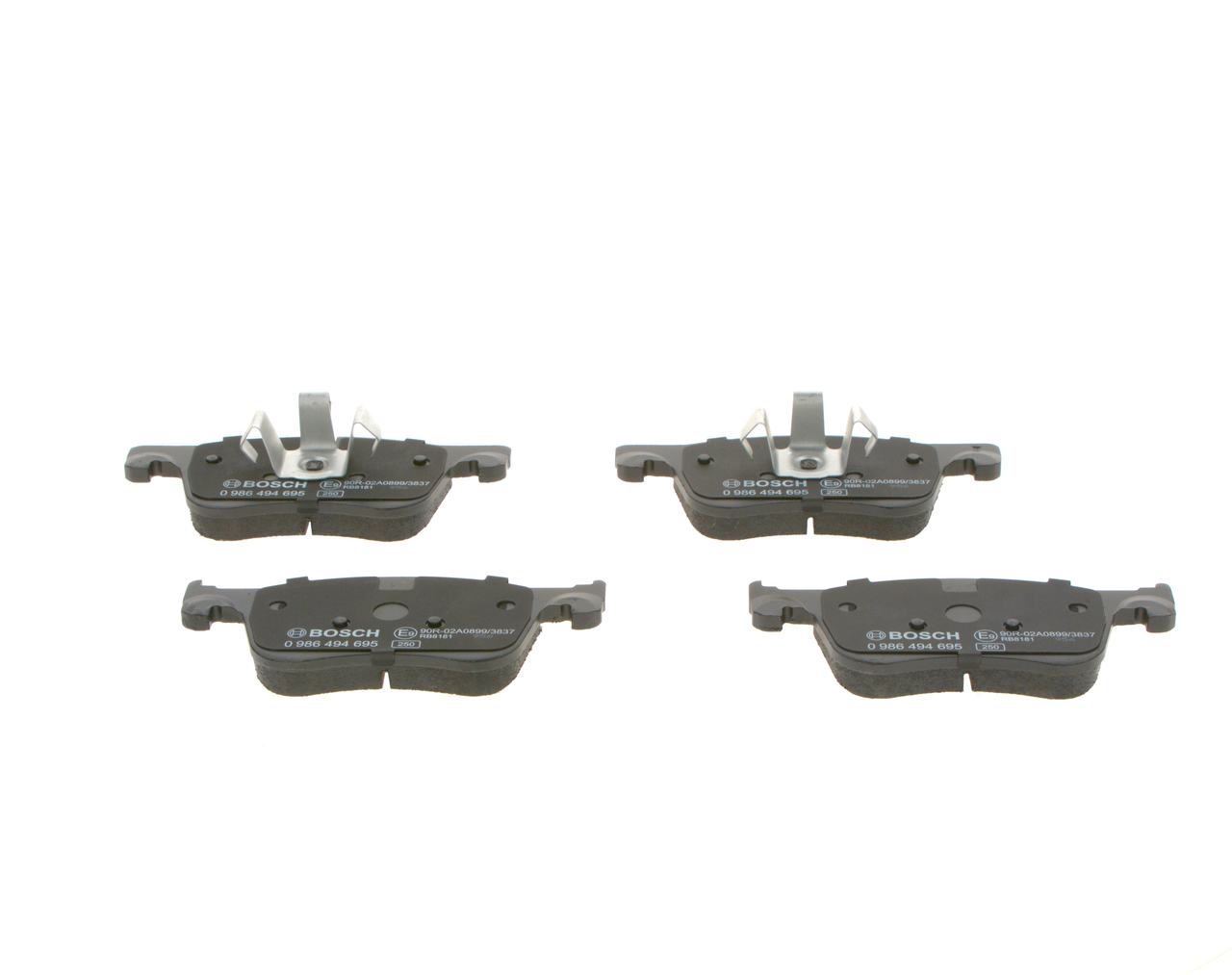Brake Pad Set, disc brake - 0 986 494 695 BOSCH
