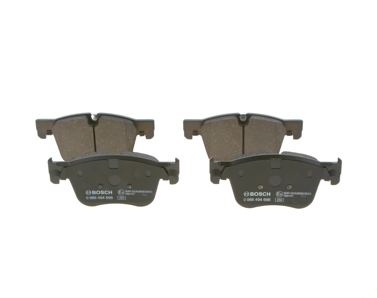 Brake Pad Set, disc brake - 0 986 494 696 BOSCH