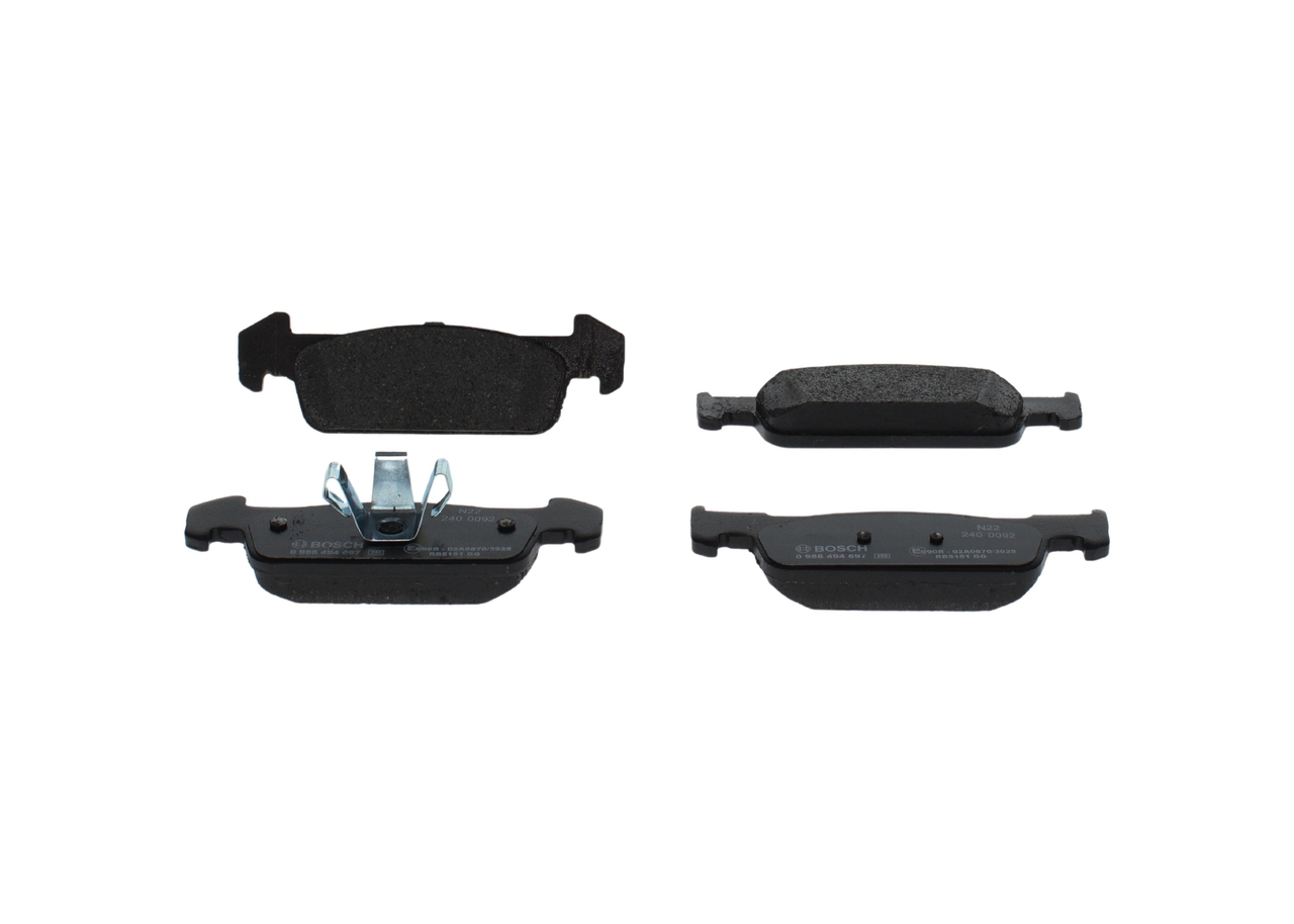 Kit pastiglie freno, Freno a disco - 0 986 494 697 BOSCH