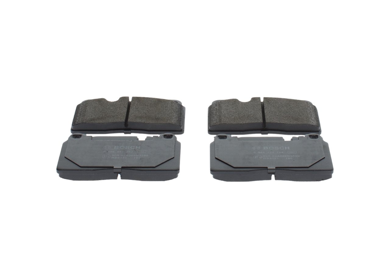 Brake Pad Set, disc brake - 0 986 494 702 BOSCH