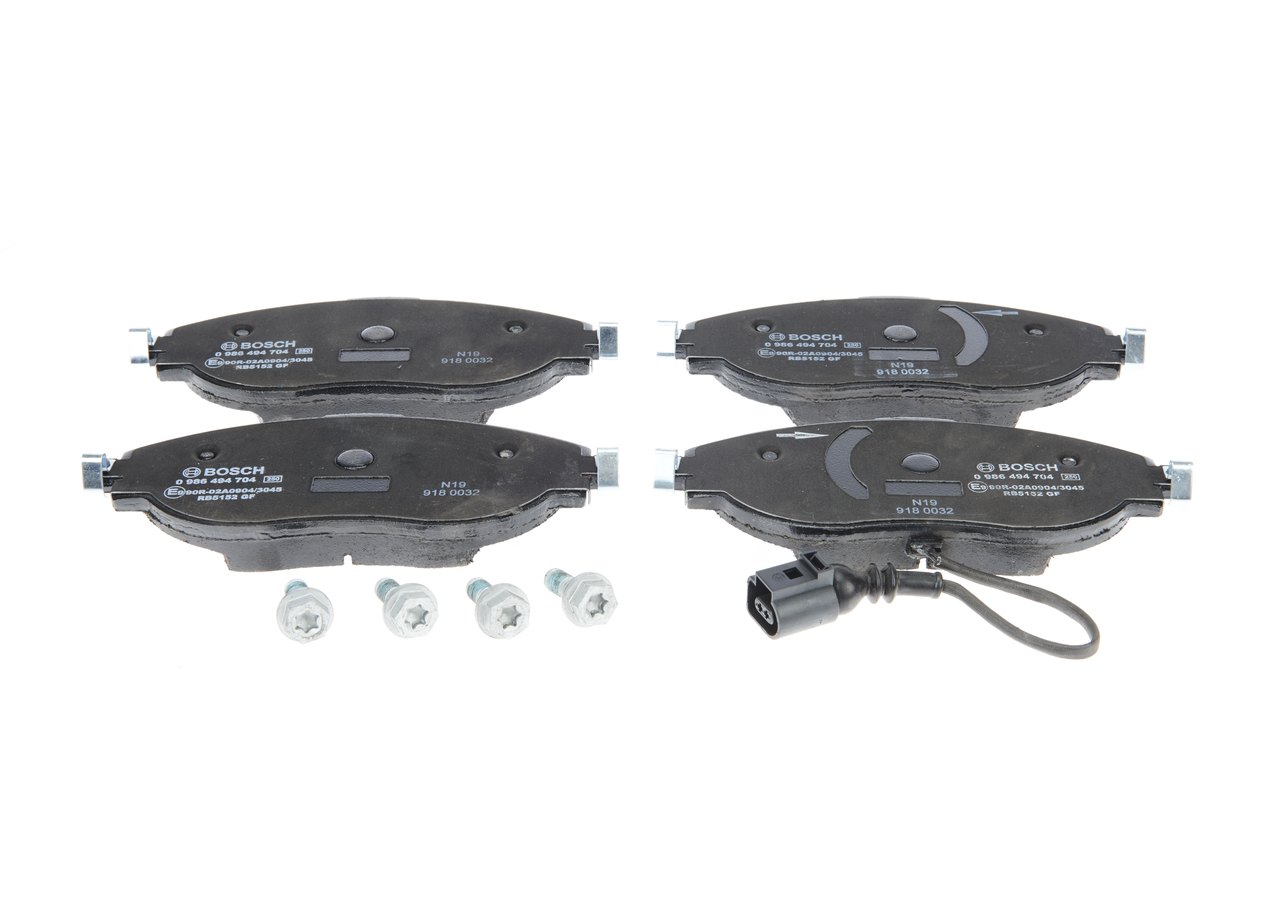 Brake Pad Set, disc brake - 0 986 494 704 BOSCH