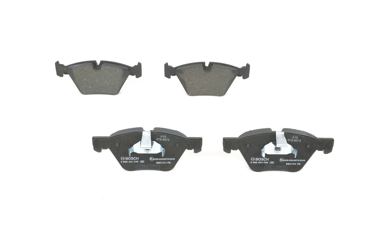 Brake Pad Set, disc brake - 0 986 494 705 BOSCH