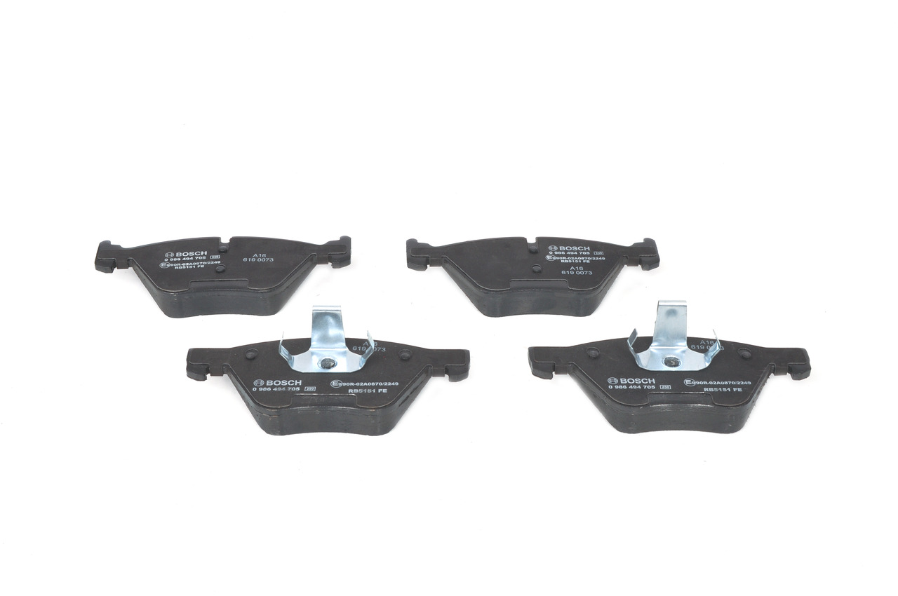 Brake Pad Set, disc brake - 0 986 494 705 BOSCH