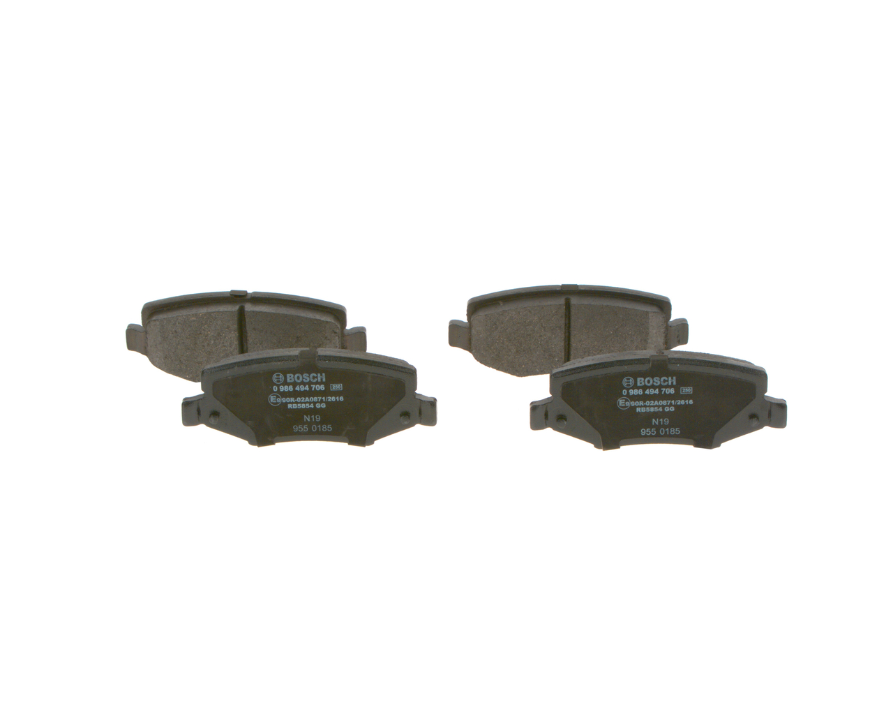 Kit pastiglie freno, Freno a disco - 0 986 494 706 BOSCH