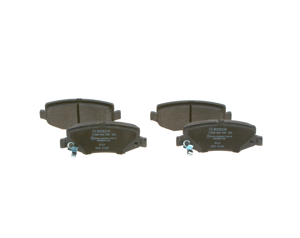 Brake Pad Set, disc brake - 0 986 494 706 BOSCH