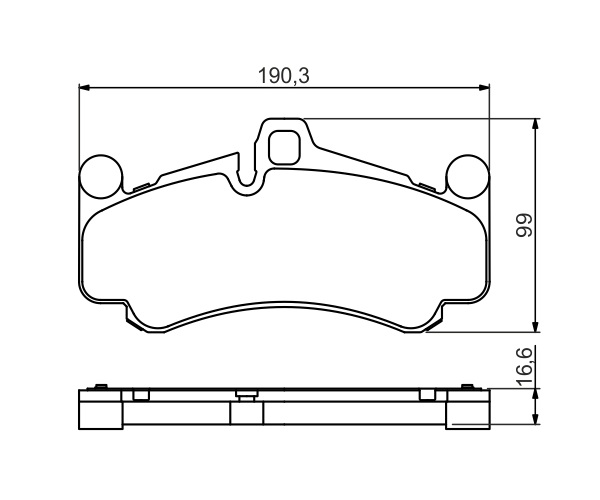 Brake Pad Set, disc brake - 0 986 494 709 BOSCH
