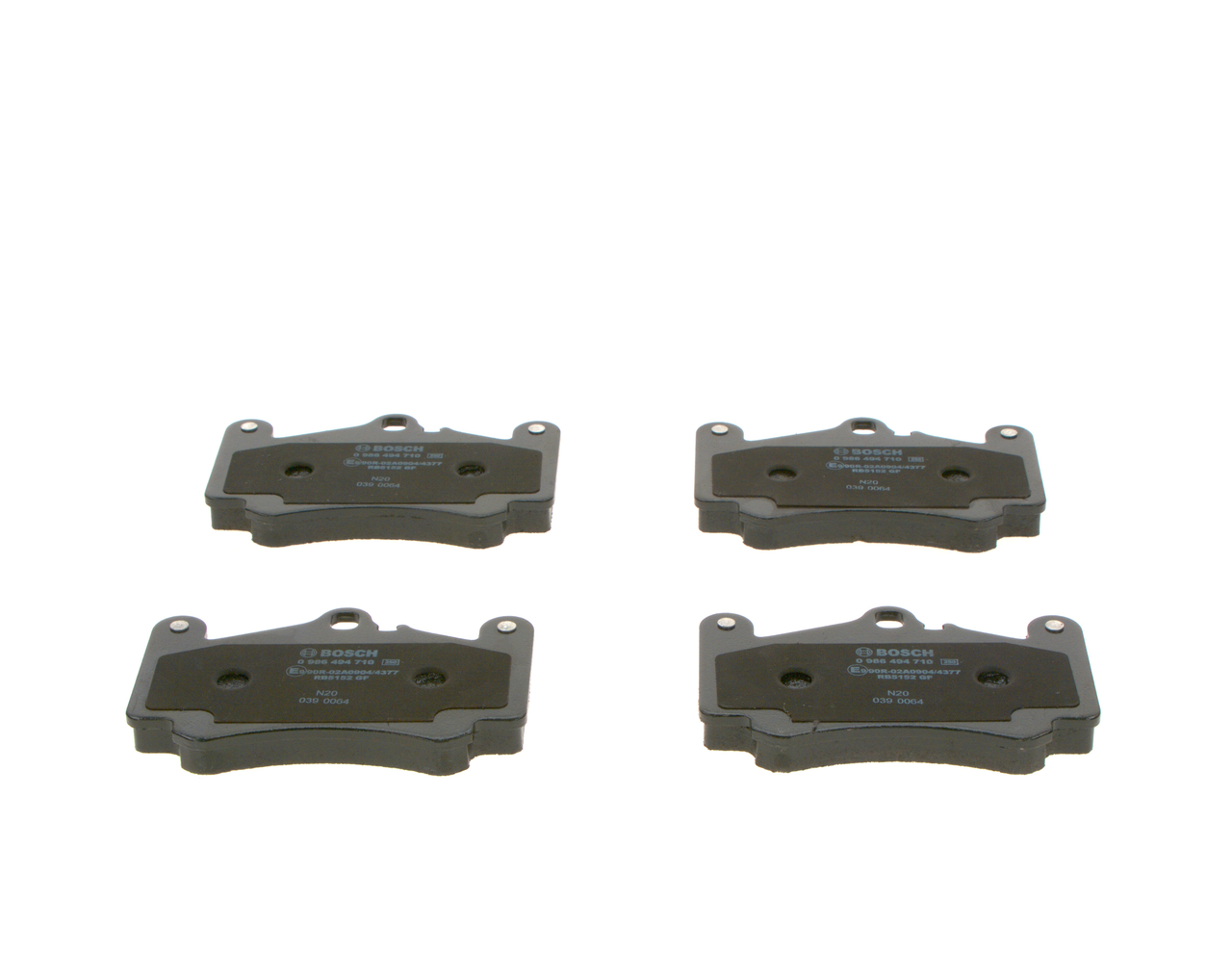 Brake Pad Set, disc brake - 0 986 494 710 BOSCH