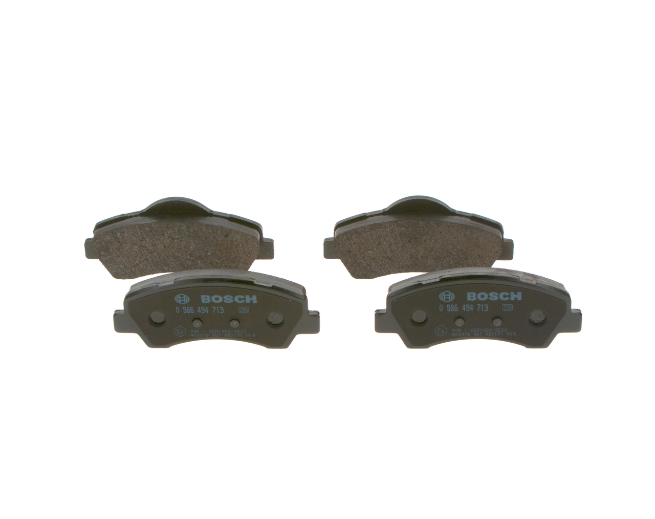 Brake Pad Set, disc brake - 0 986 494 713 BOSCH