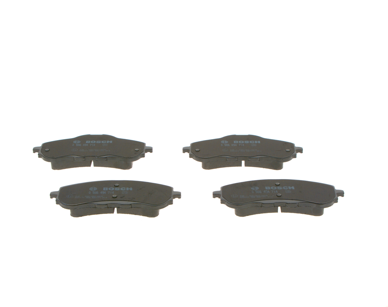 Brake Pad Set, disc brake - 0 986 494 714 BOSCH