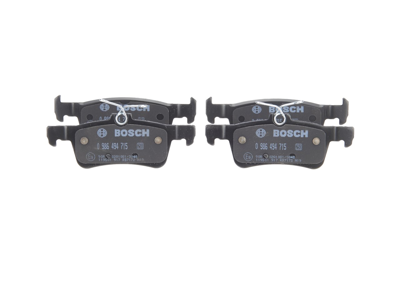 Kit pastiglie freno, Freno a disco - 0 986 494 715 BOSCH