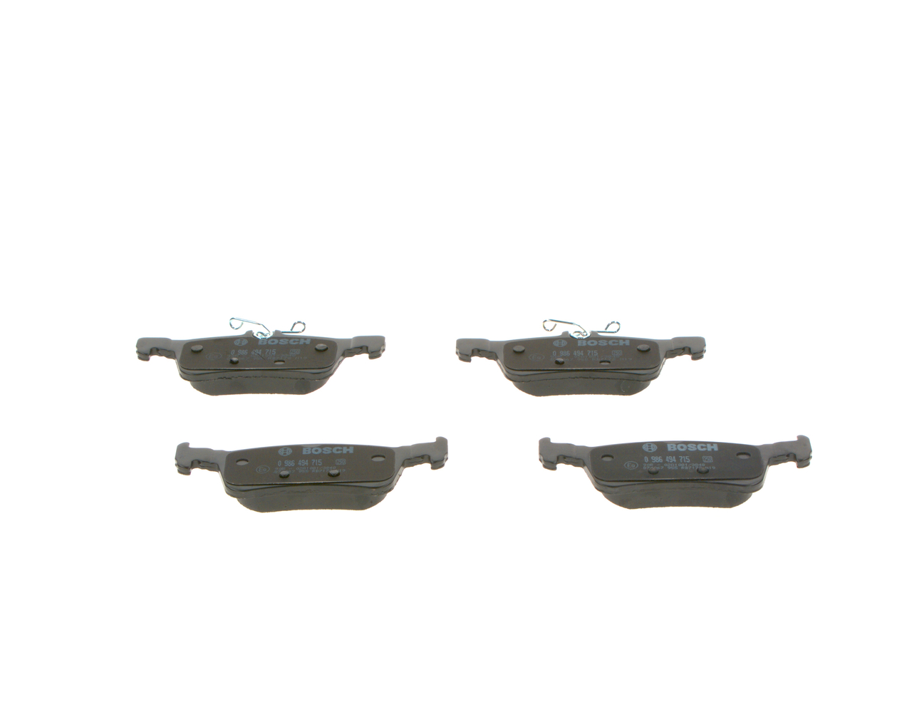 Brake Pad Set, disc brake - 0 986 494 715 BOSCH