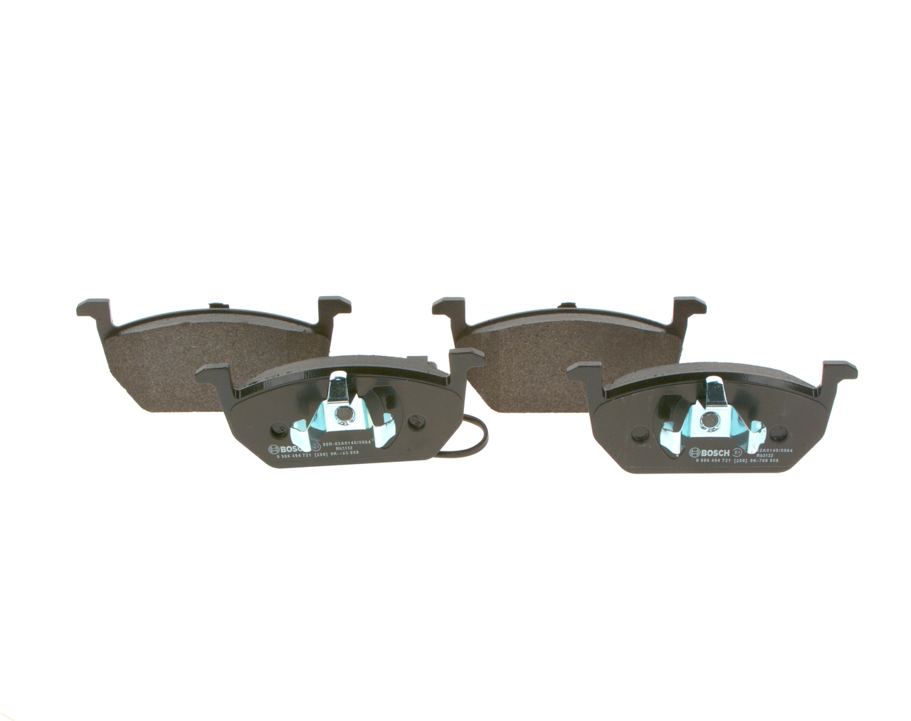 Brake Pad Set, disc brake - 0 986 494 721 BOSCH