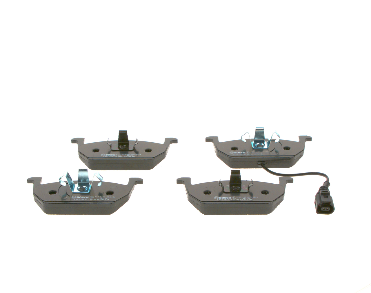 Brake Pad Set, disc brake - 0 986 494 721 BOSCH