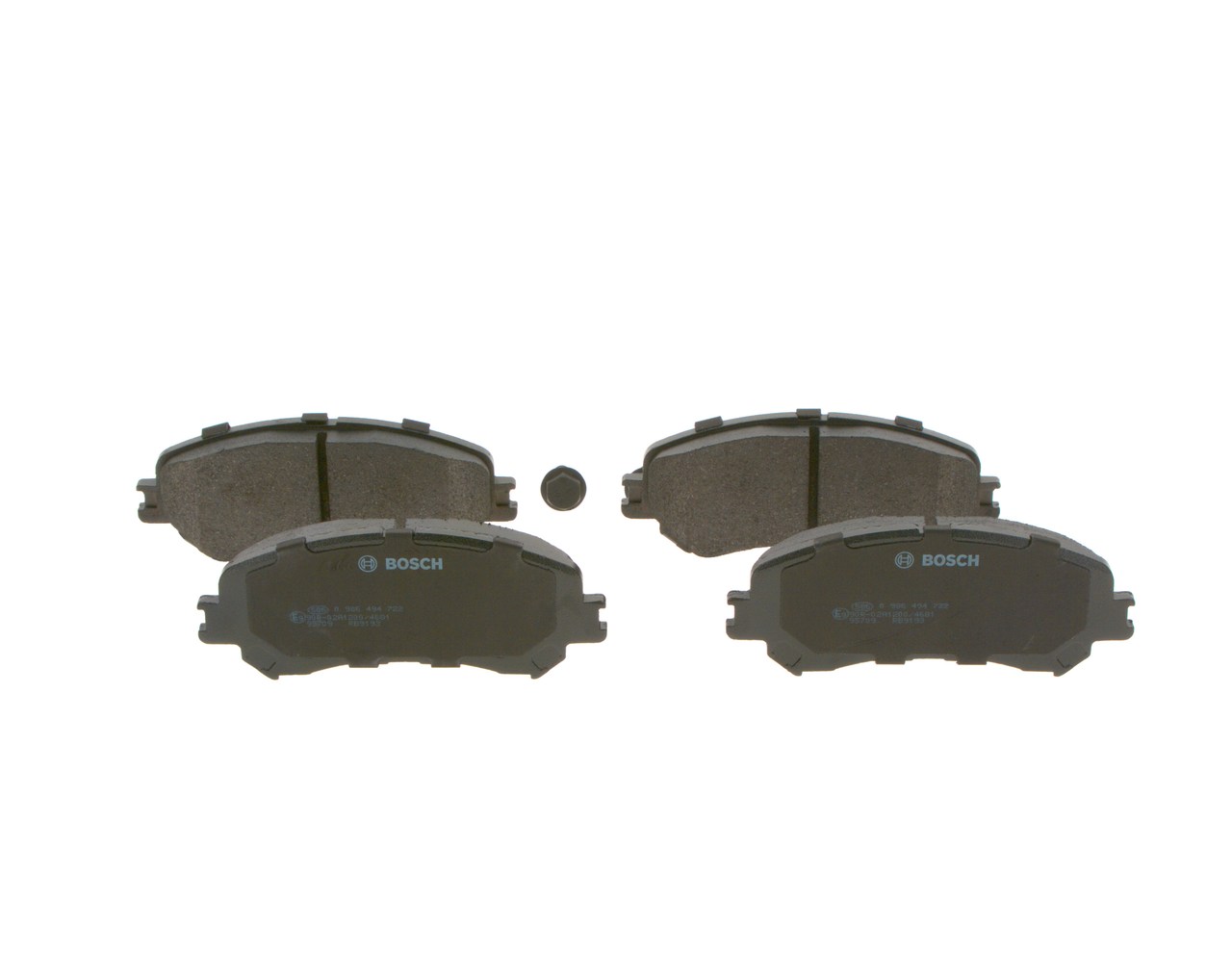 Brake Pad Set, disc brake - 0 986 494 722 BOSCH