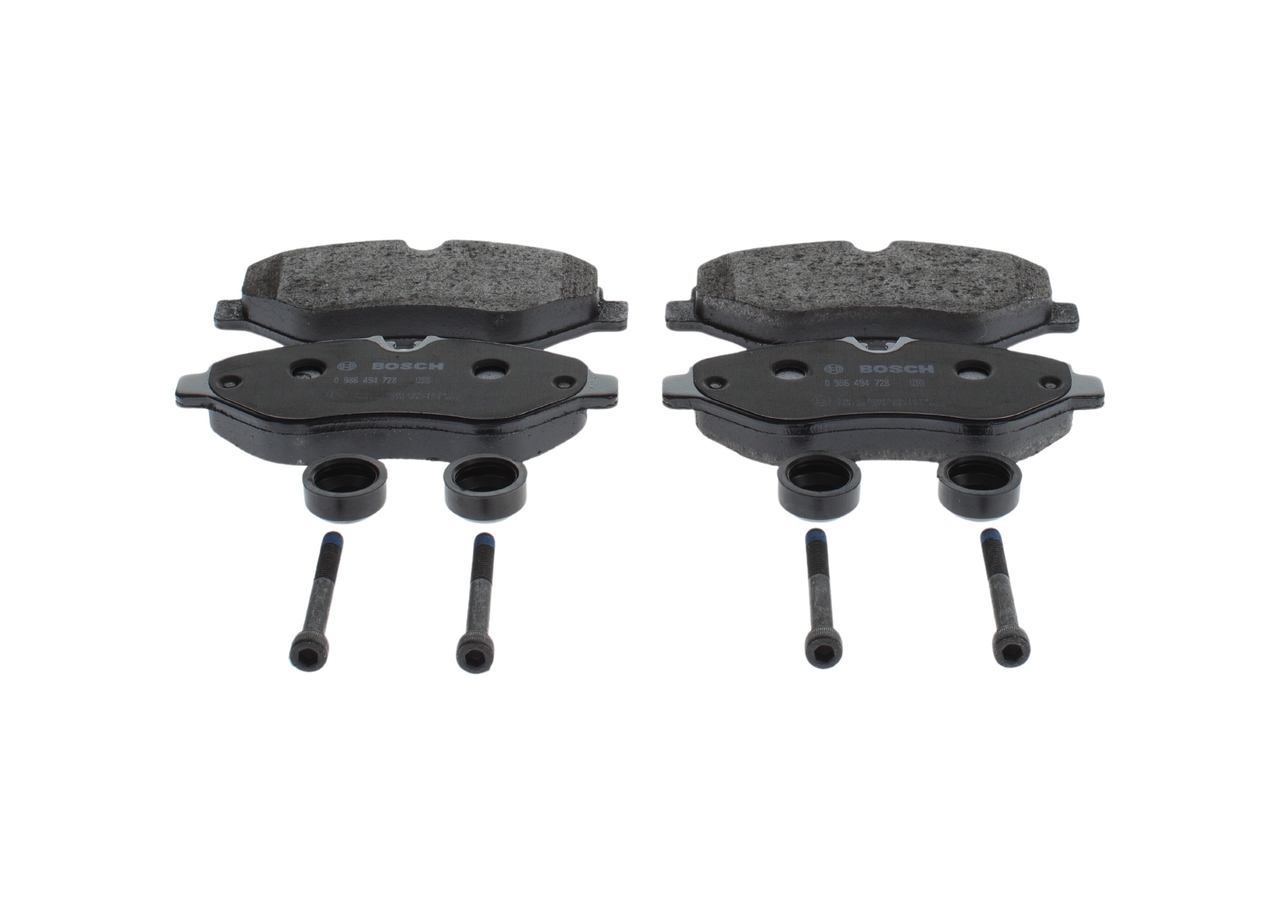 Brake Pad Set, disc brake - 0 986 494 728 BOSCH