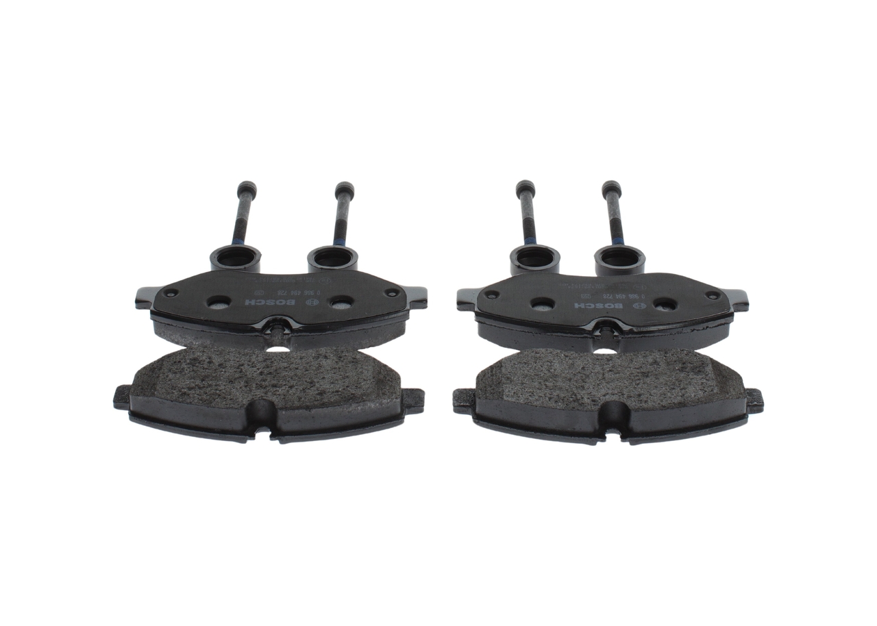 Brake Pad Set, disc brake - 0 986 494 728 BOSCH