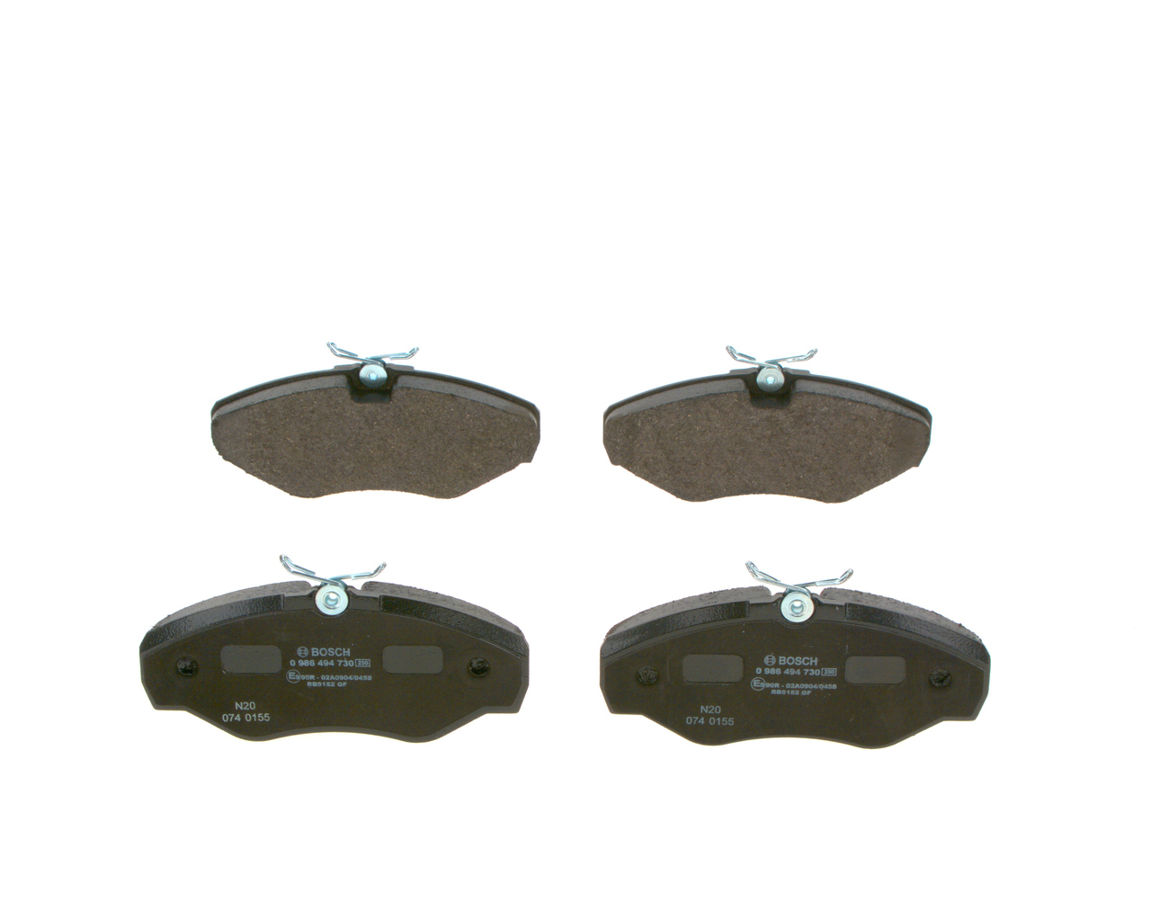 Brake Pad Set, disc brake - 0 986 494 730 BOSCH