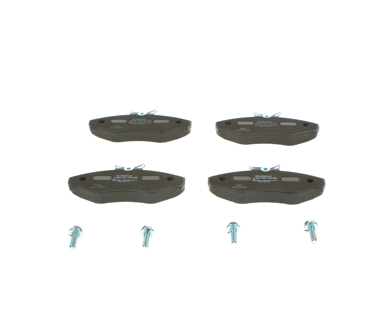 Brake Pad Set, disc brake - 0 986 494 730 BOSCH