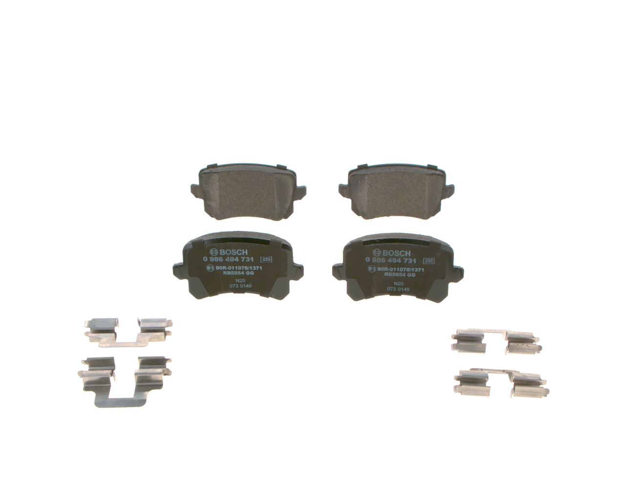 Kit pastiglie freno, Freno a disco - 0 986 494 731 BOSCH