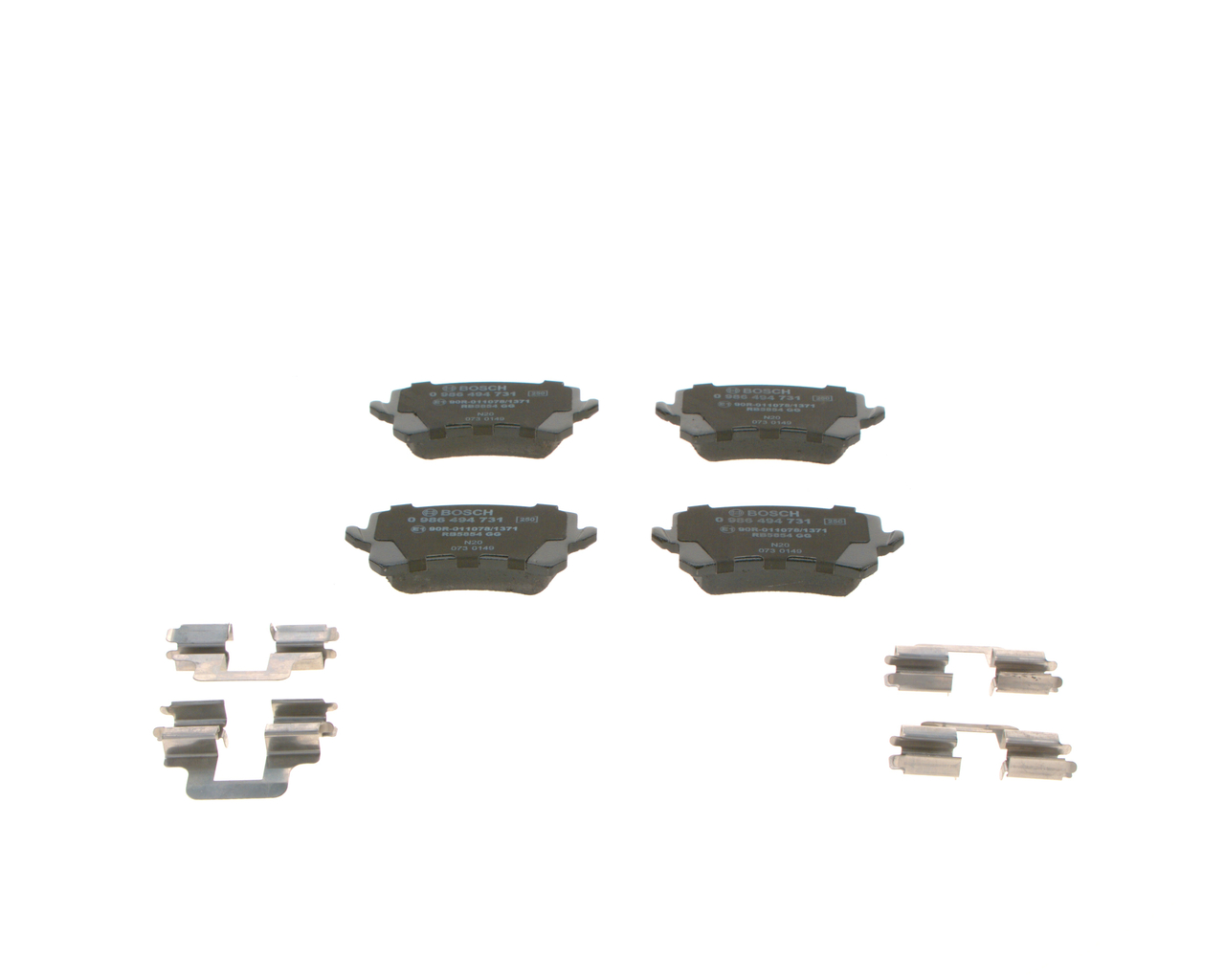 Brake Pad Set, disc brake - 0 986 494 731 BOSCH