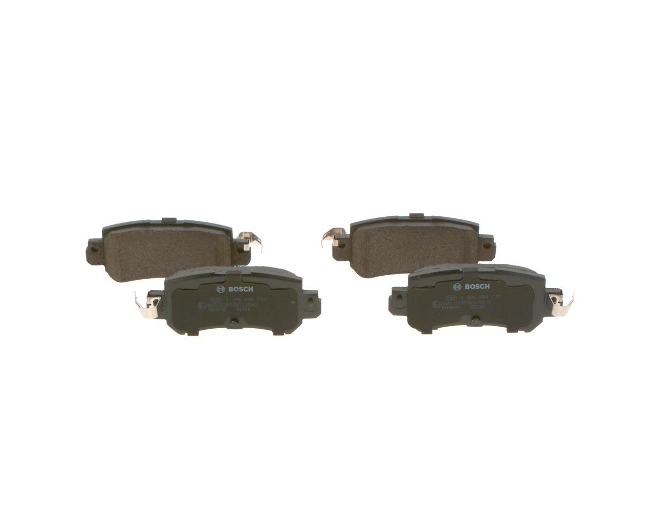 Brake Pad Set, disc brake - 0 986 494 732 BOSCH