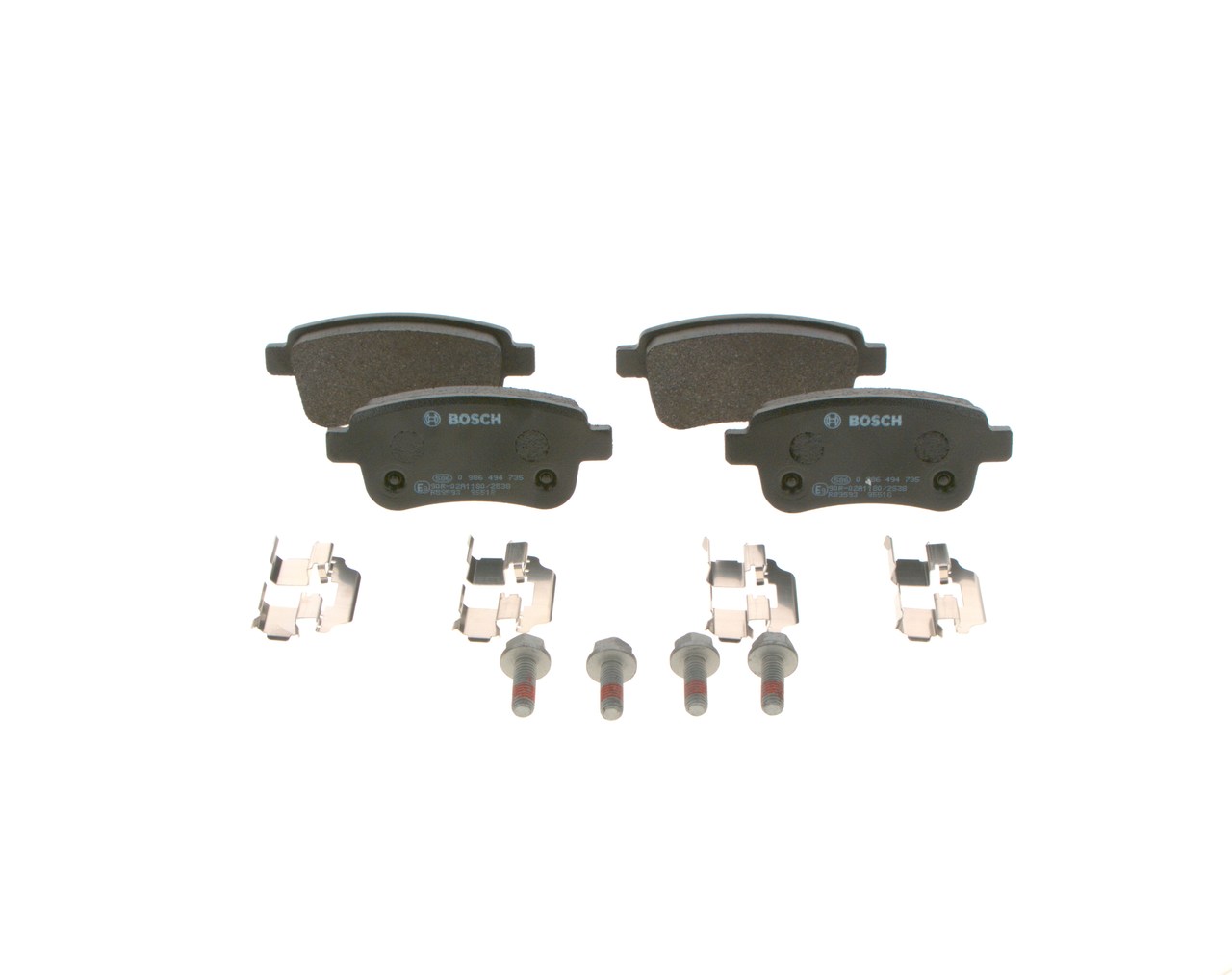 Brake Pad Set, disc brake - 0 986 494 735 BOSCH