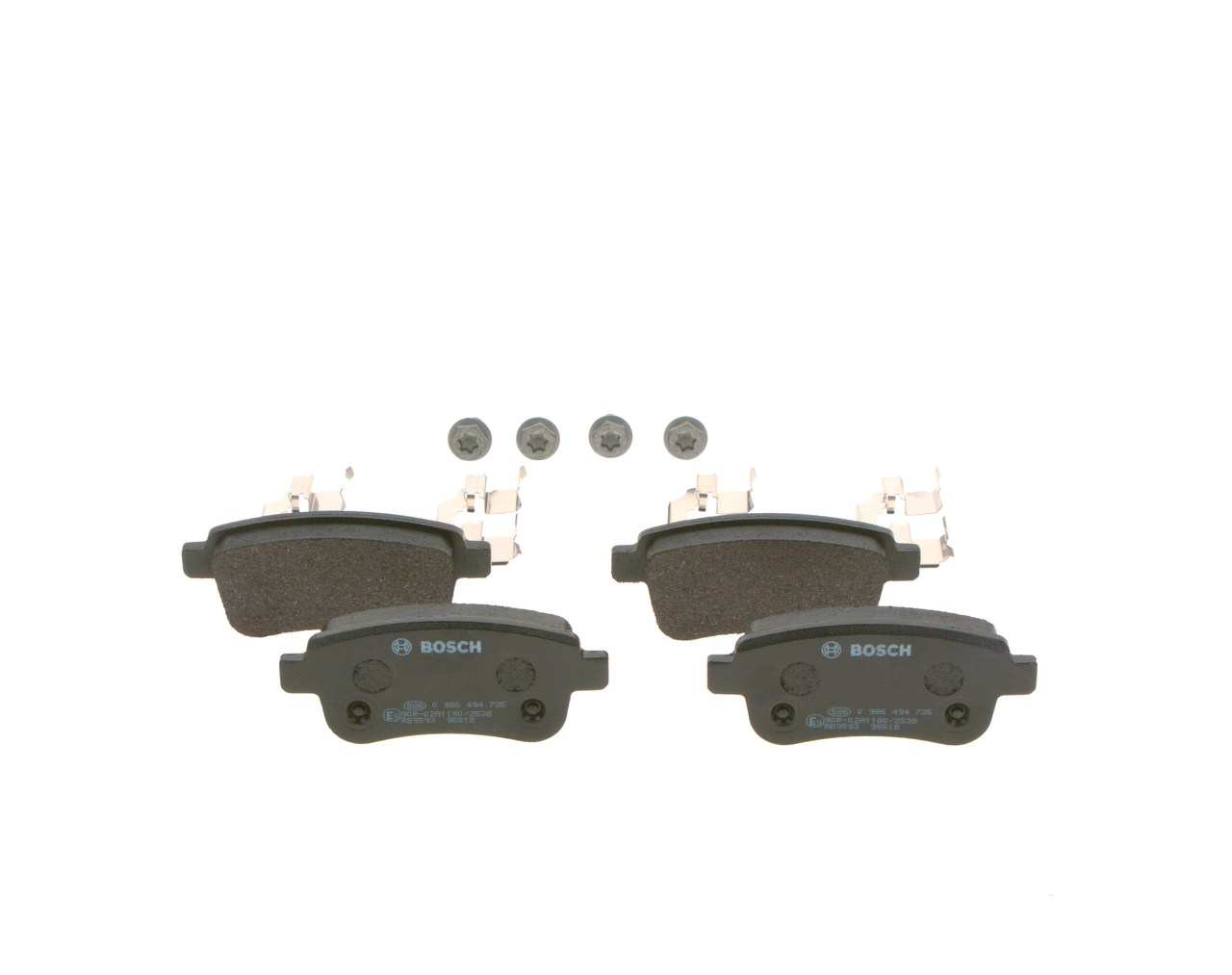 Brake Pad Set, disc brake - 0 986 494 735 BOSCH
