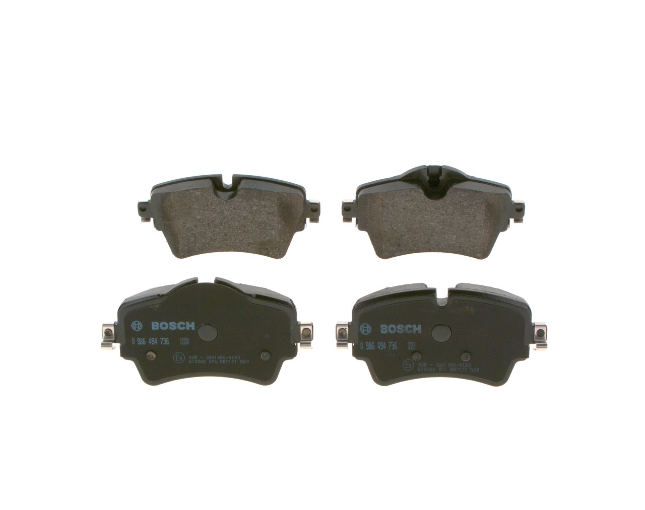 Kit pastiglie freno, Freno a disco - 0 986 494 736 BOSCH
