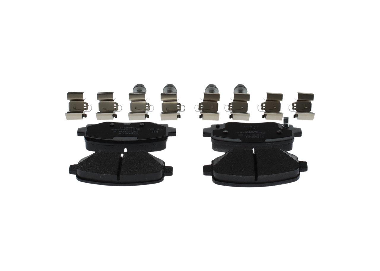 Brake Pad Set, disc brake - 0 986 494 745 BOSCH