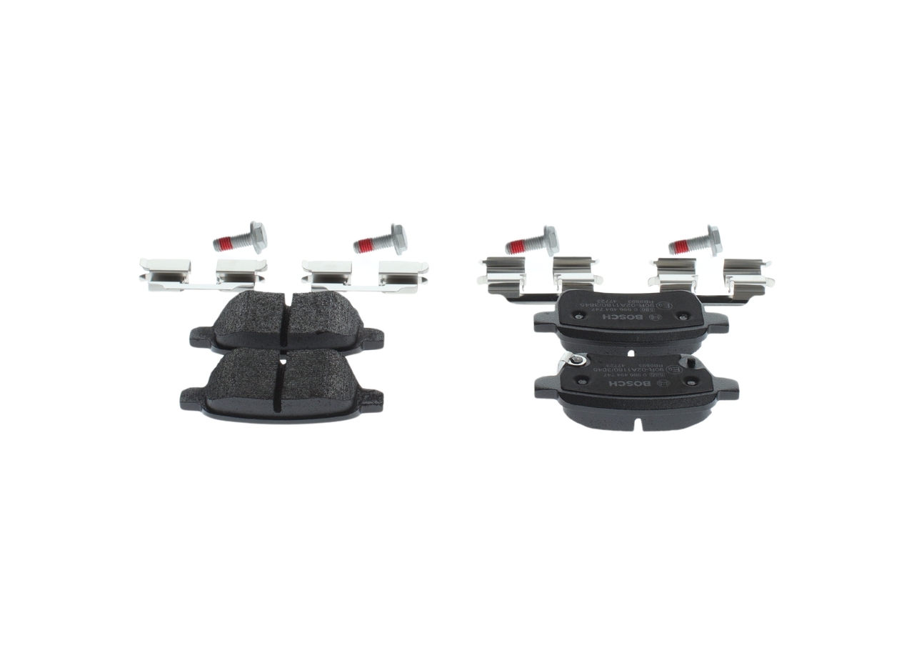 Brake Pad Set, disc brake - 0 986 494 747 BOSCH
