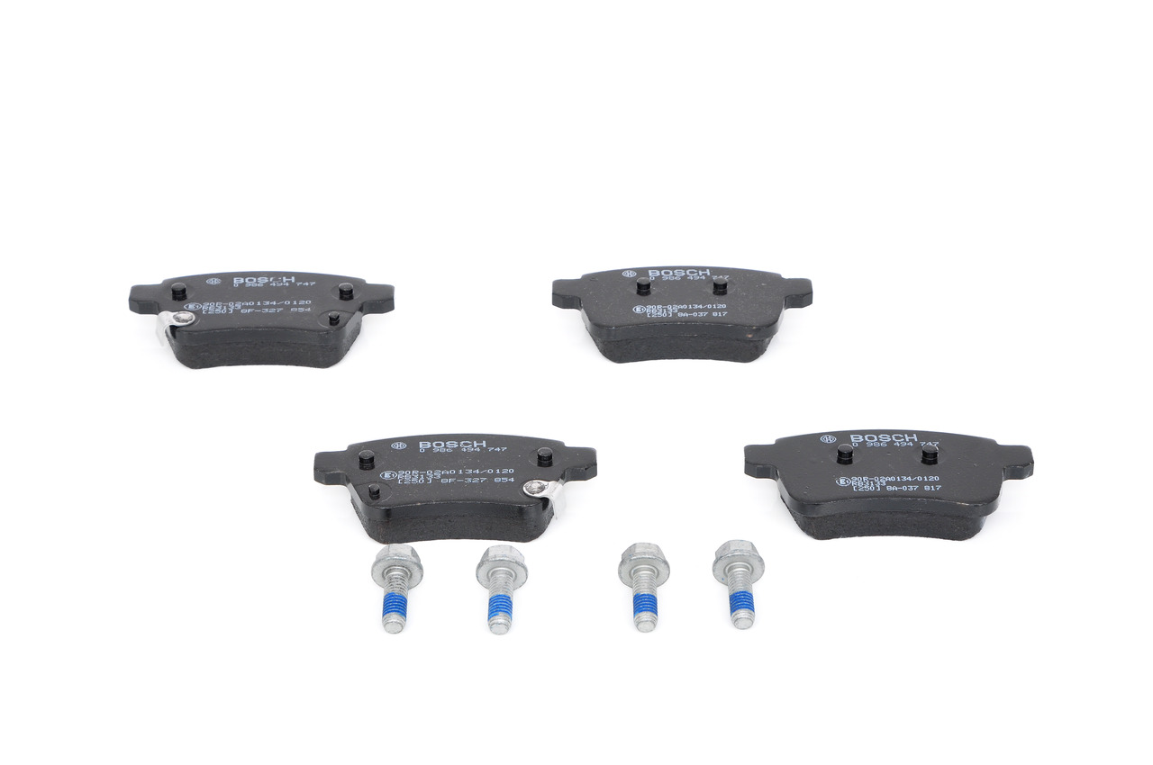 Brake Pad Set, disc brake - 0 986 494 747 BOSCH