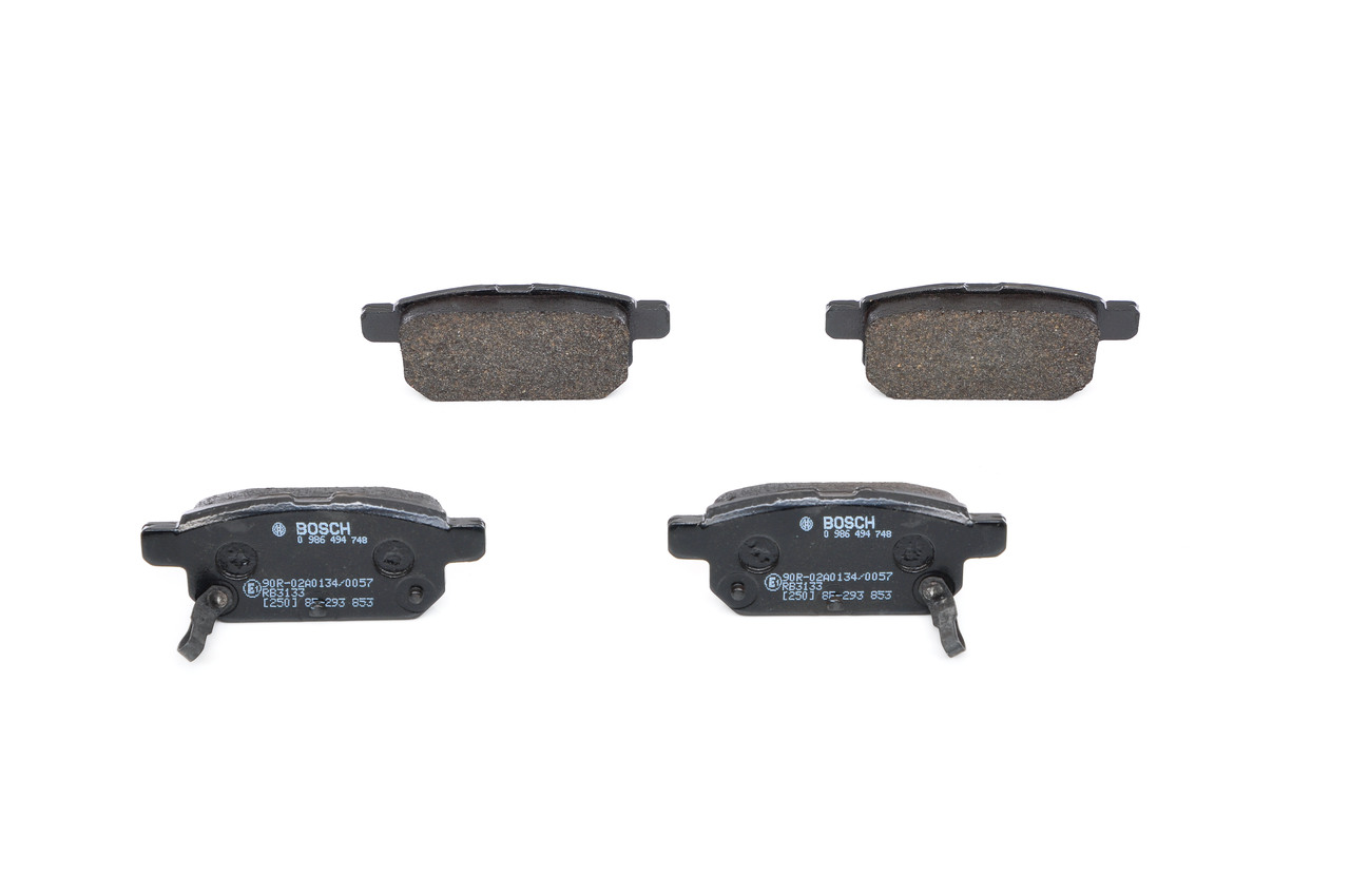 Brake Pad Set, disc brake - 0 986 494 748 BOSCH