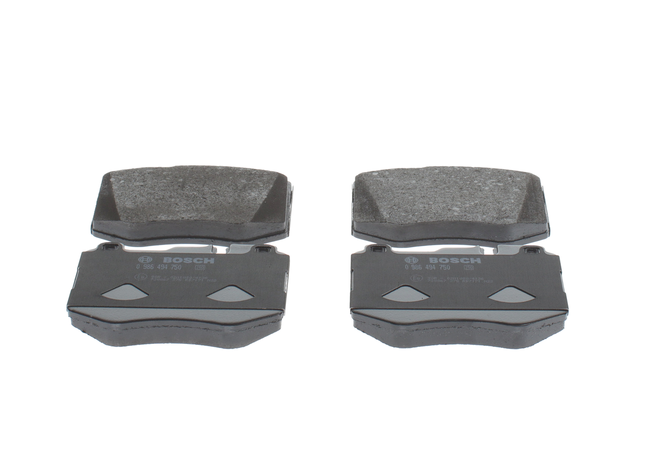 Brake Pad Set, disc brake - 0 986 494 750 BOSCH