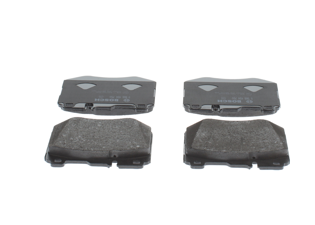 Brake Pad Set, disc brake - 0 986 494 750 BOSCH