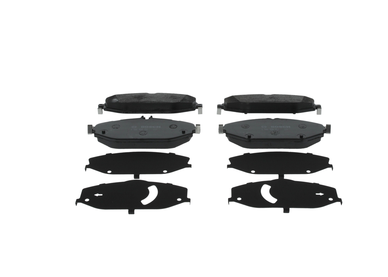 Brake Pad Set, disc brake - 0 986 494 751 BOSCH