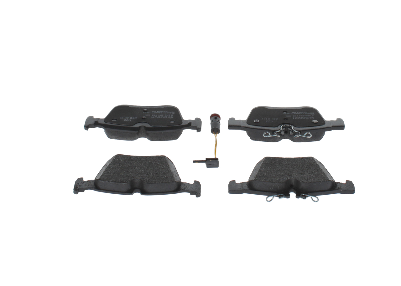 Brake Pad Set, disc brake - 0 986 494 752 BOSCH
