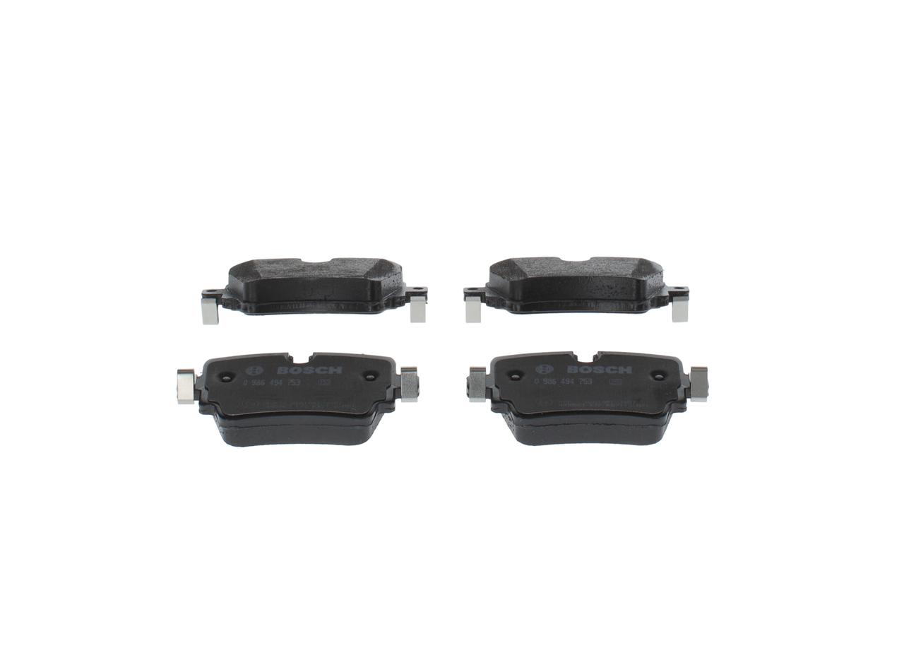 Brake Pad Set, disc brake - 0 986 494 753 BOSCH