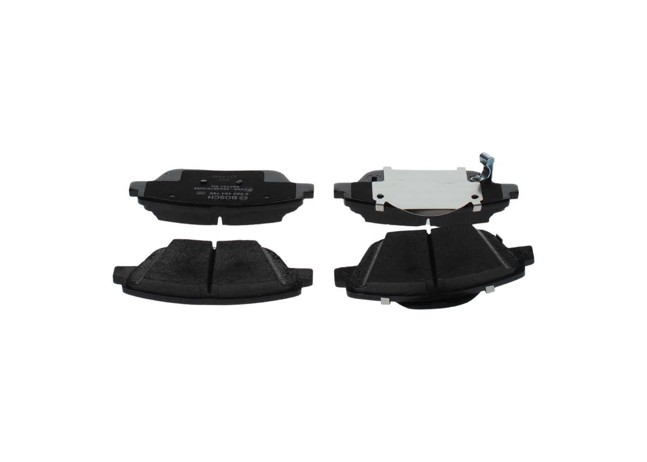 Brake Pad Set, disc brake - 0 986 494 755 BOSCH