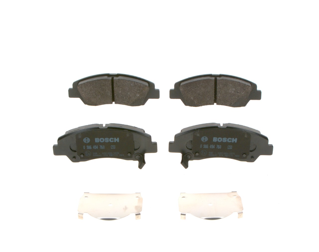 Комплект тормозных колодок, дисковый тормоз - 0 986 494 760 BOSCH