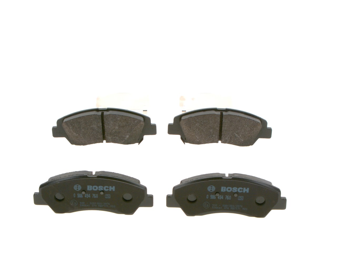 Brake Pad Set, disc brake - 0 986 494 760 BOSCH