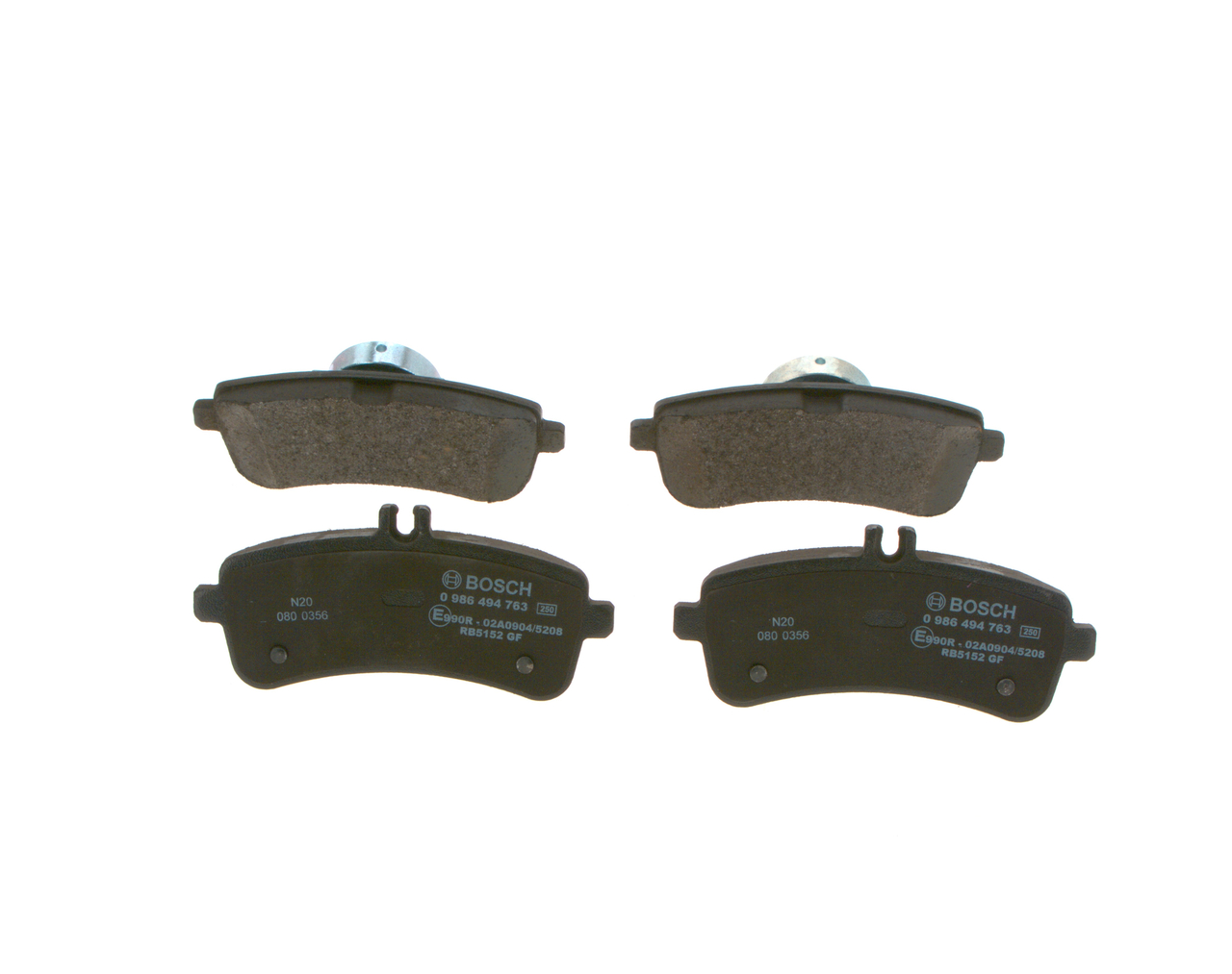 Brake Pad Set, disc brake - 0 986 494 763 BOSCH