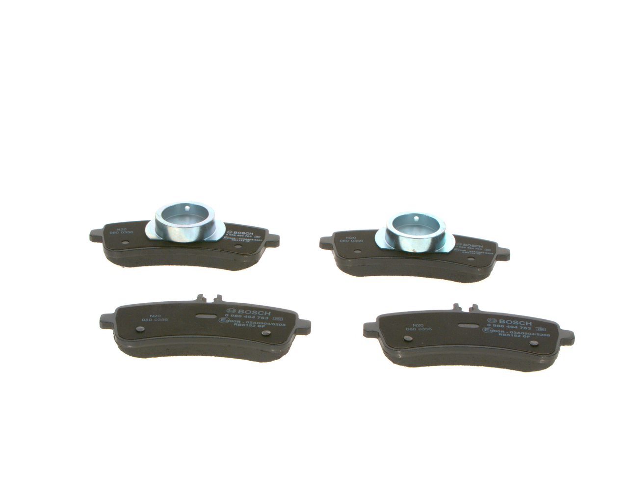 Brake Pad Set, disc brake - 0 986 494 763 BOSCH