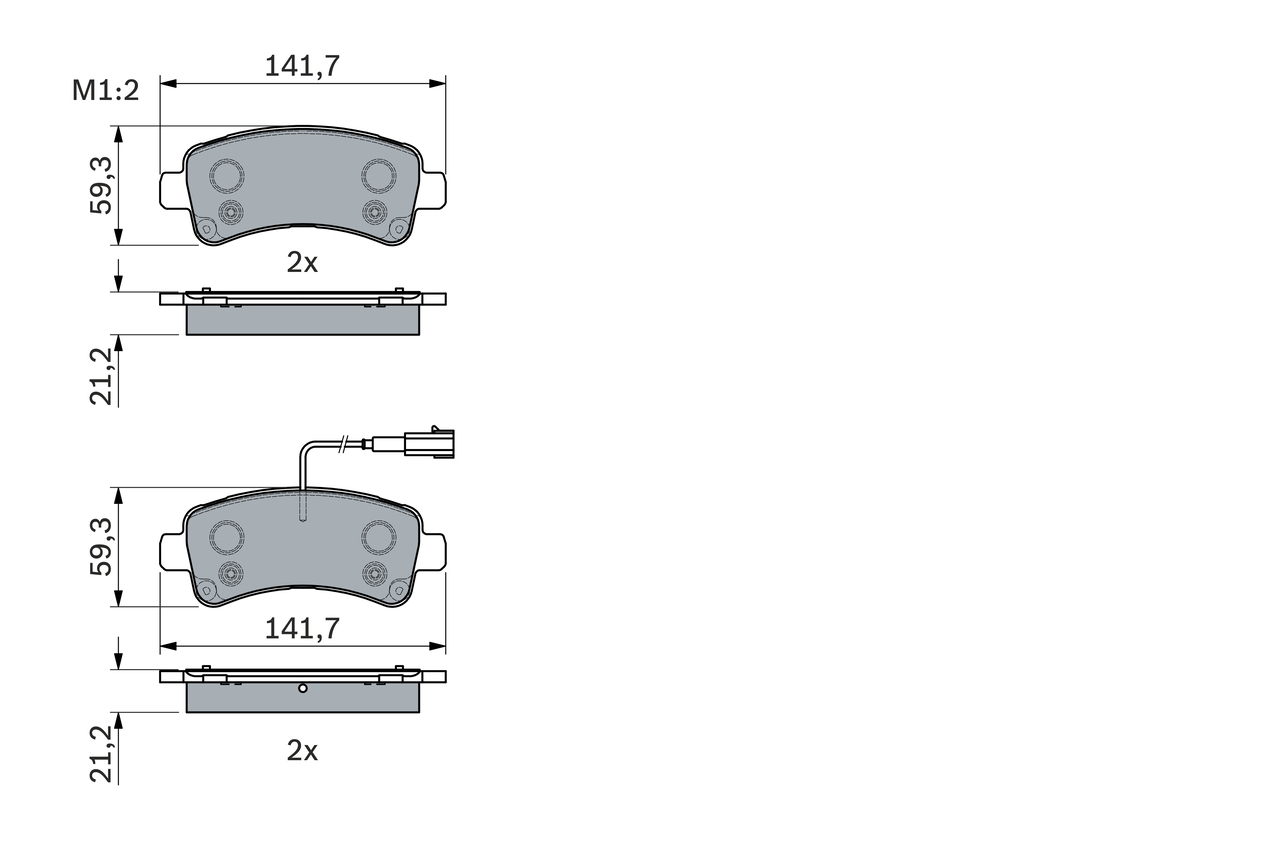 Brake Pad Set, disc brake - 0 986 494 765 BOSCH